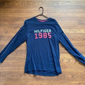 Tommy Hilfiger Men’s Large Dark Blue Long Sleeve T Shirt